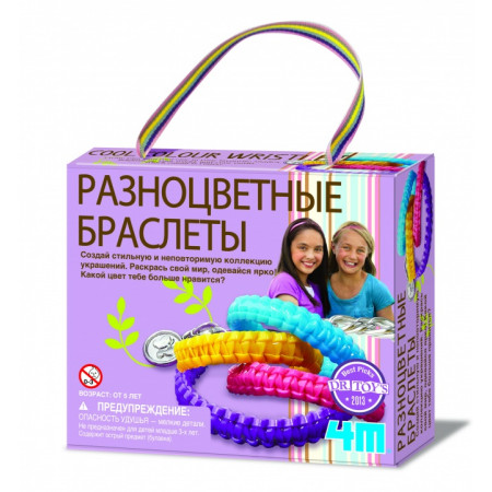 Набор 4M 00-04643 Разноцветные браслеты, 5+