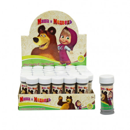 Мыльные пузыри 1TOY Т58665 Маша и Медведь, мыл.пуз., 50мл