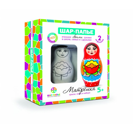 Набор для творчества ШАР-ПАПЬЕ В40923 Матрешка